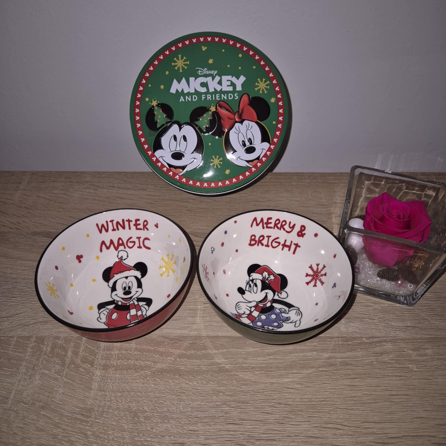 Set de 2 Bols Magic Winter Mickey&Minnie