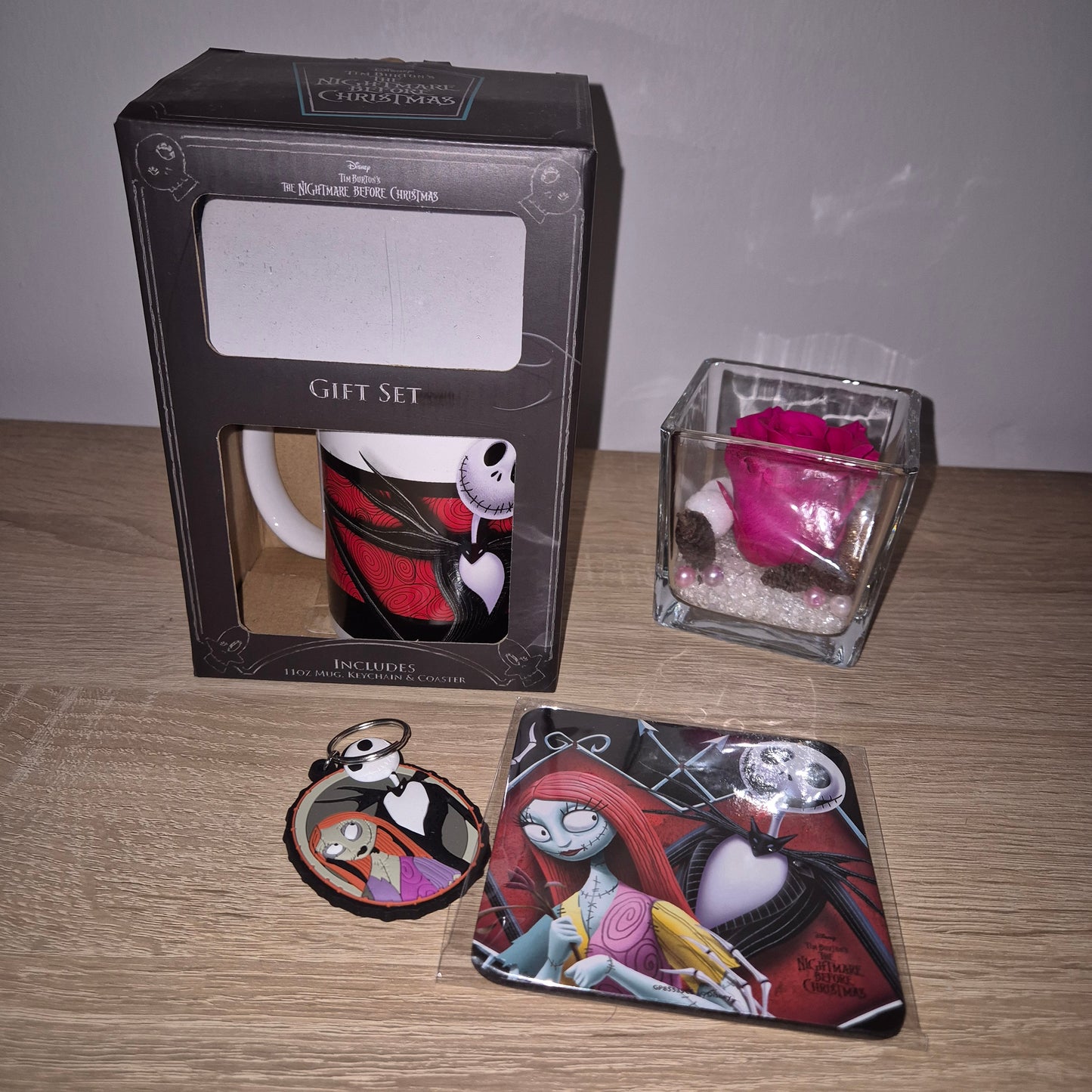 Jack & Sally - Gift Set - Mug, Sous-verre & Porte-clés
