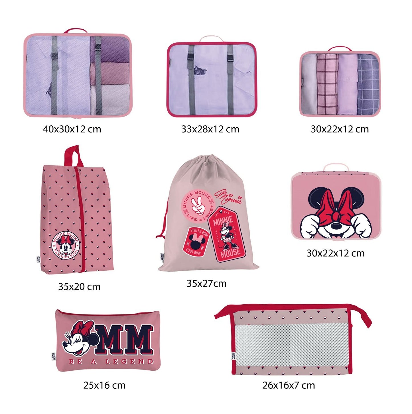 Set d'Organisateurs de Bagages Minnie