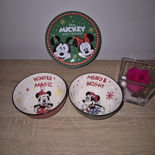 Set de 2 Bols Magic Winter Mickey&Minnie