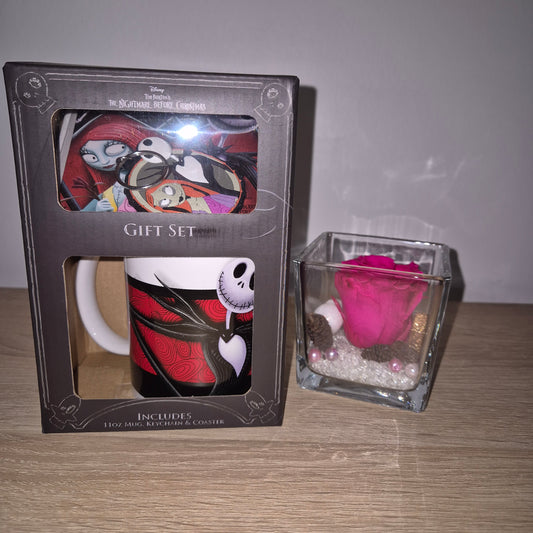 Jack & Sally - Gift Set - Mug, Sous-verre & Porte-clés