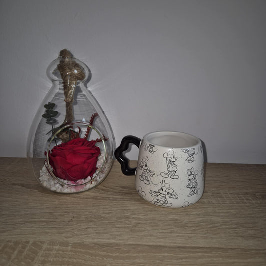 Tasse Mickey-Minnie Shapes Black&White