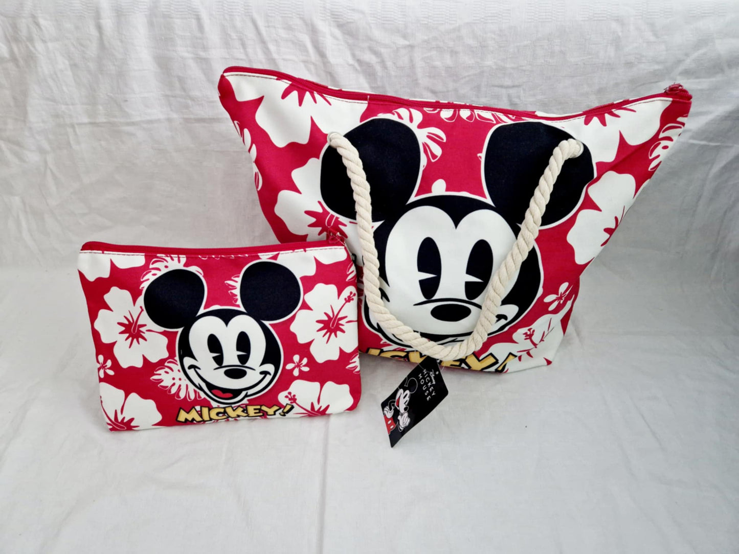 Sac de plage et Trousse Mickey Hawaii