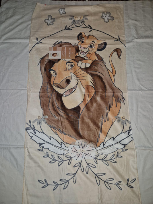 Serviette de bain Simba&Mufasa